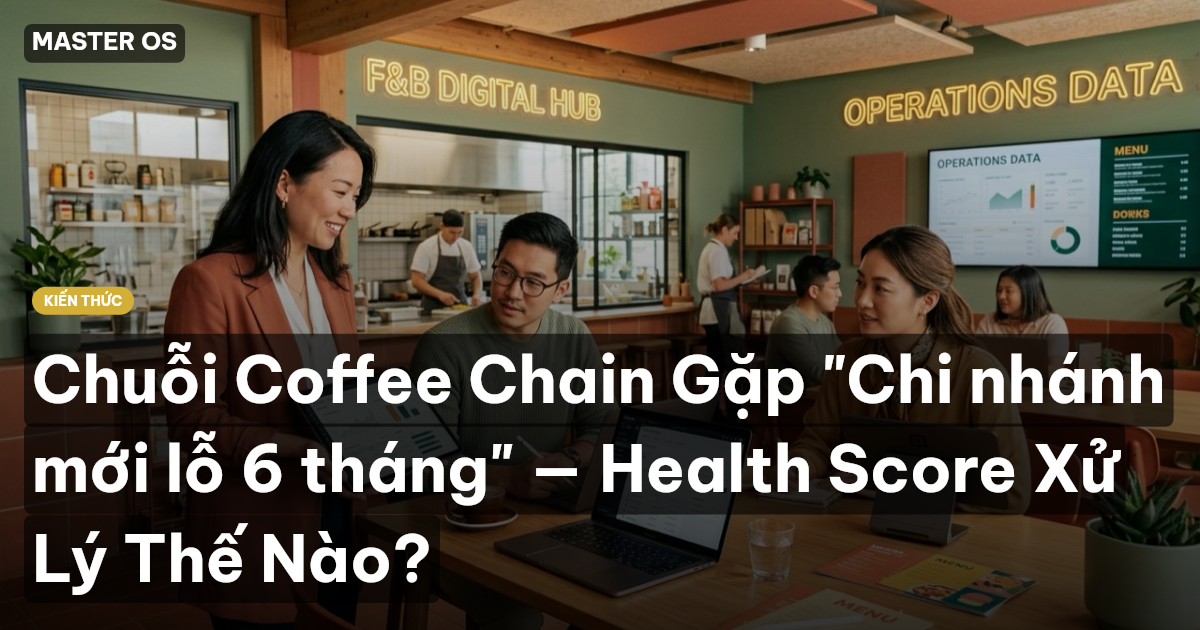 Chuỗi Coffee Chain Gặp "Chi nhánh mới lỗ 6 tháng" — Health Score Xử Lý Thế Nào?