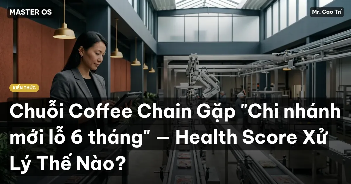 Chuỗi Coffee Chain Gặp "Chi nhánh mới lỗ 6 tháng" — Health Score Xử Lý Thế Nào?