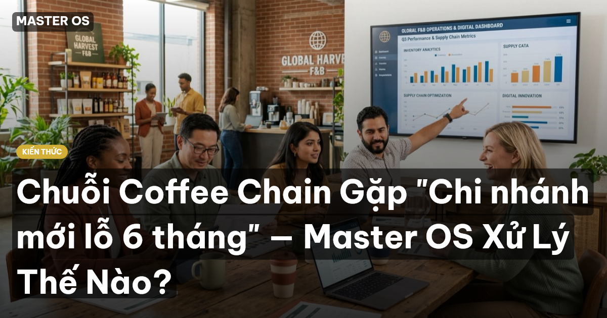 Chuỗi Coffee Chain Gặp "Chi nhánh mới lỗ 6 tháng" — Master OS Xử Lý Thế Nào?