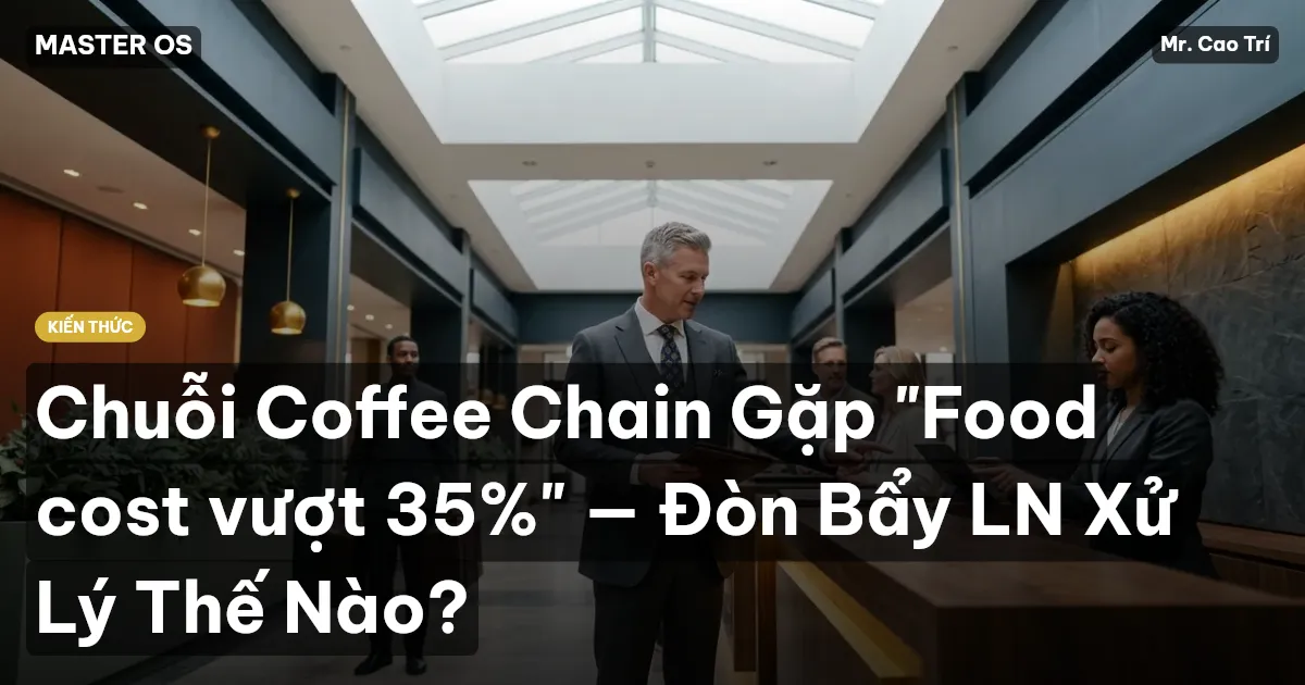 Chuỗi Coffee Chain Gặp "Food cost vượt 35%" — Đòn Bẩy LN Xử Lý Thế Nào?