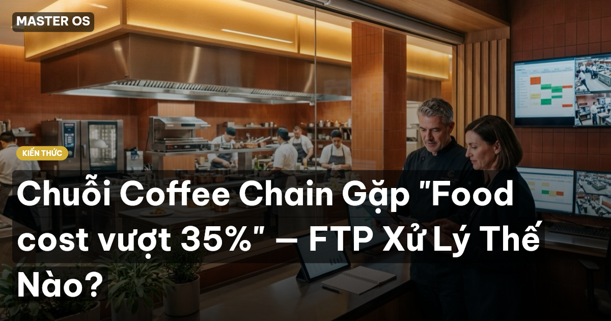 Chuỗi Coffee Chain Gặp "Food cost vượt 35%" — FTP Xử Lý Thế Nào?
