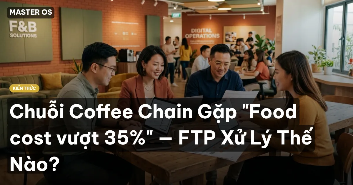 Chuỗi Coffee Chain Gặp "Food cost vượt 35%" — FTP Xử Lý Thế Nào?