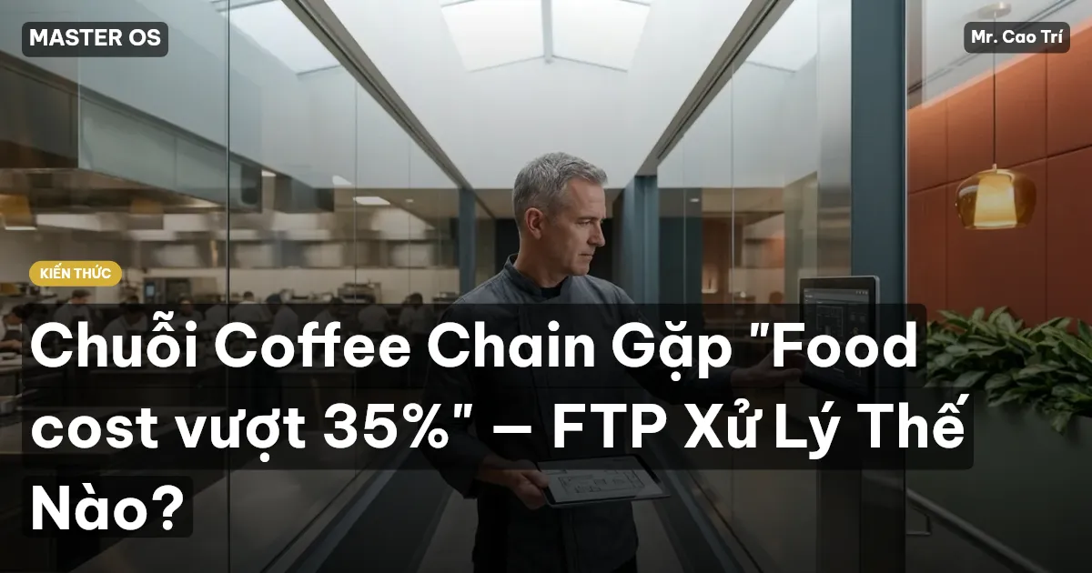 Chuỗi Coffee Chain Gặp "Food cost vượt 35%" — FTP Xử Lý Thế Nào?
