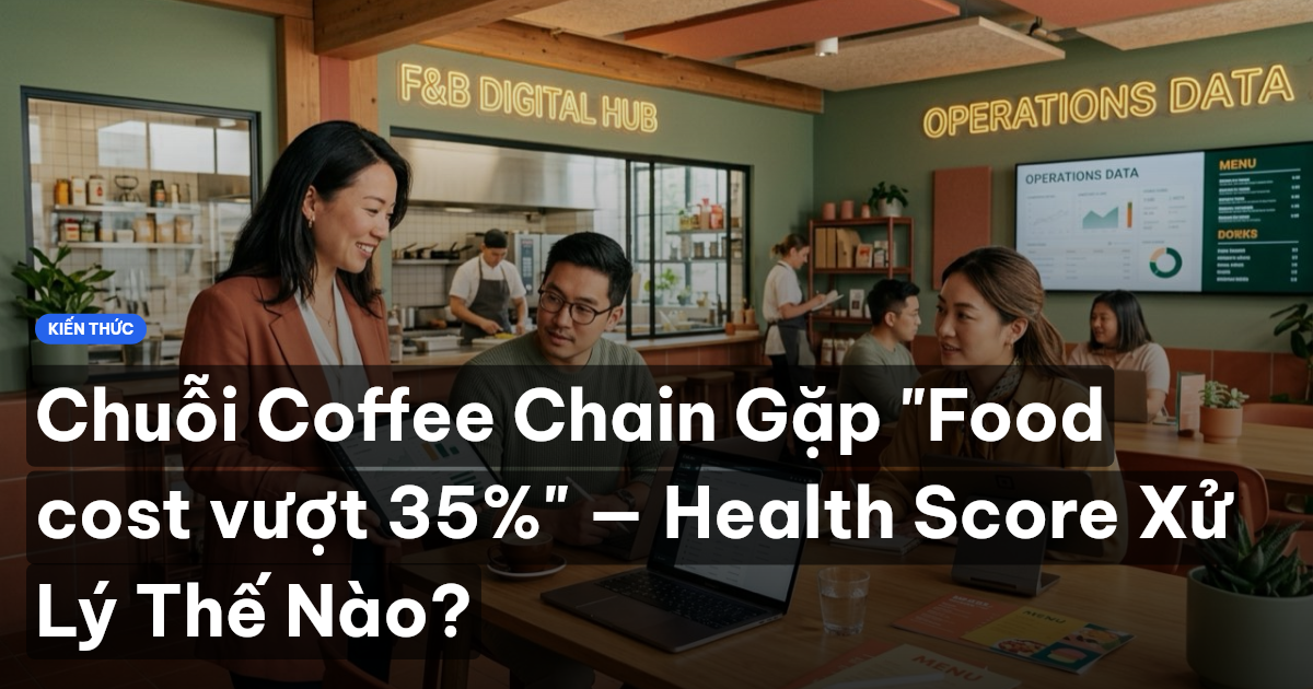 Chuỗi Coffee Chain Gặp "Food cost vượt 35%" — Health Score Xử Lý Thế Nào?