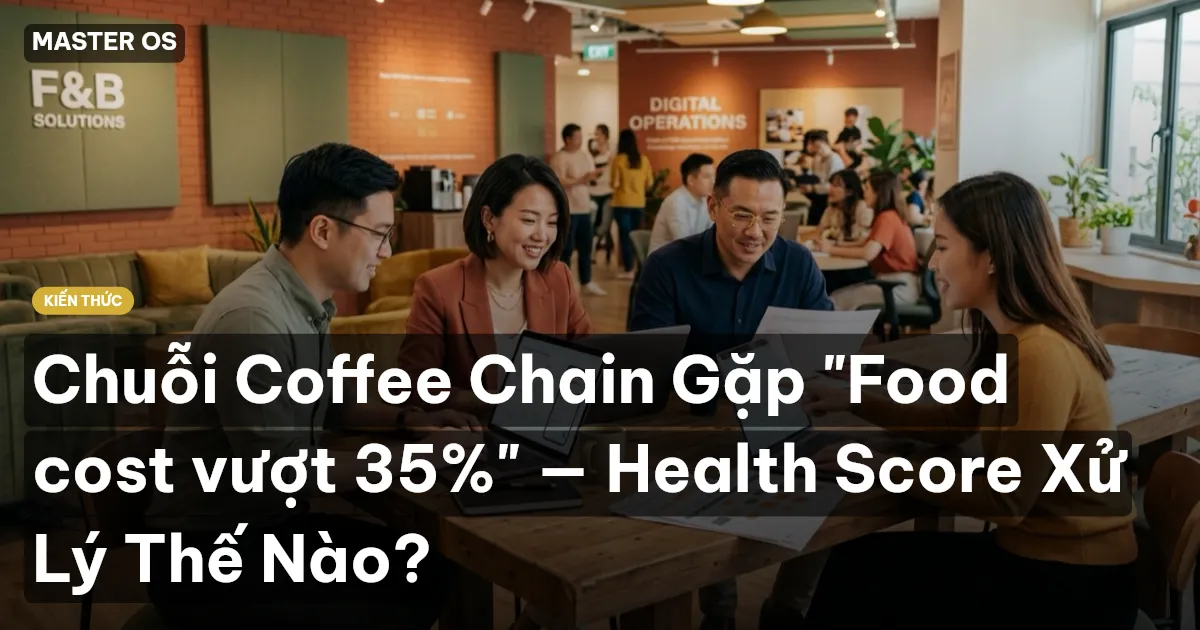Chuỗi Coffee Chain Gặp "Food cost vượt 35%" — Health Score Xử Lý Thế Nào?