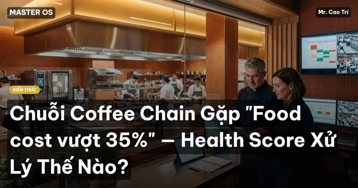 Chuỗi Coffee Chain Gặp "Food cost vượt 35%" — Health Score Xử Lý Thế Nào?