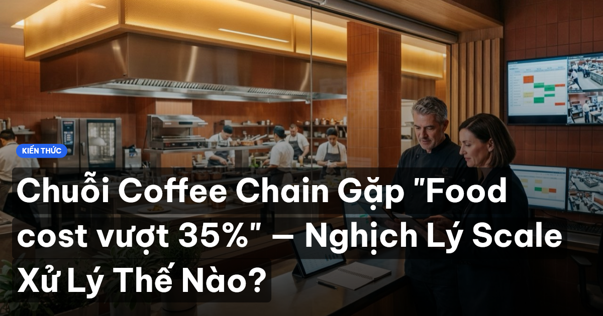 Chuỗi Coffee Chain Gặp "Food cost vượt 35%" — Nghịch Lý Scale Xử Lý Thế Nào?