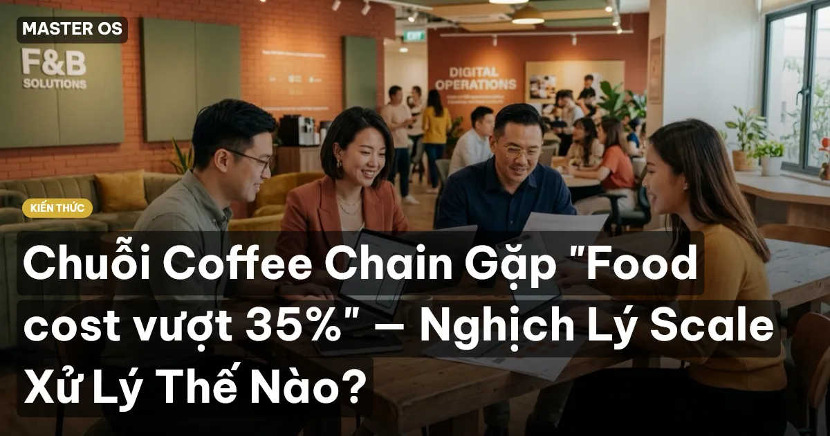 Chuỗi Coffee Chain Gặp "Food cost vượt 35%" — Nghịch Lý Scale Xử Lý Thế Nào?