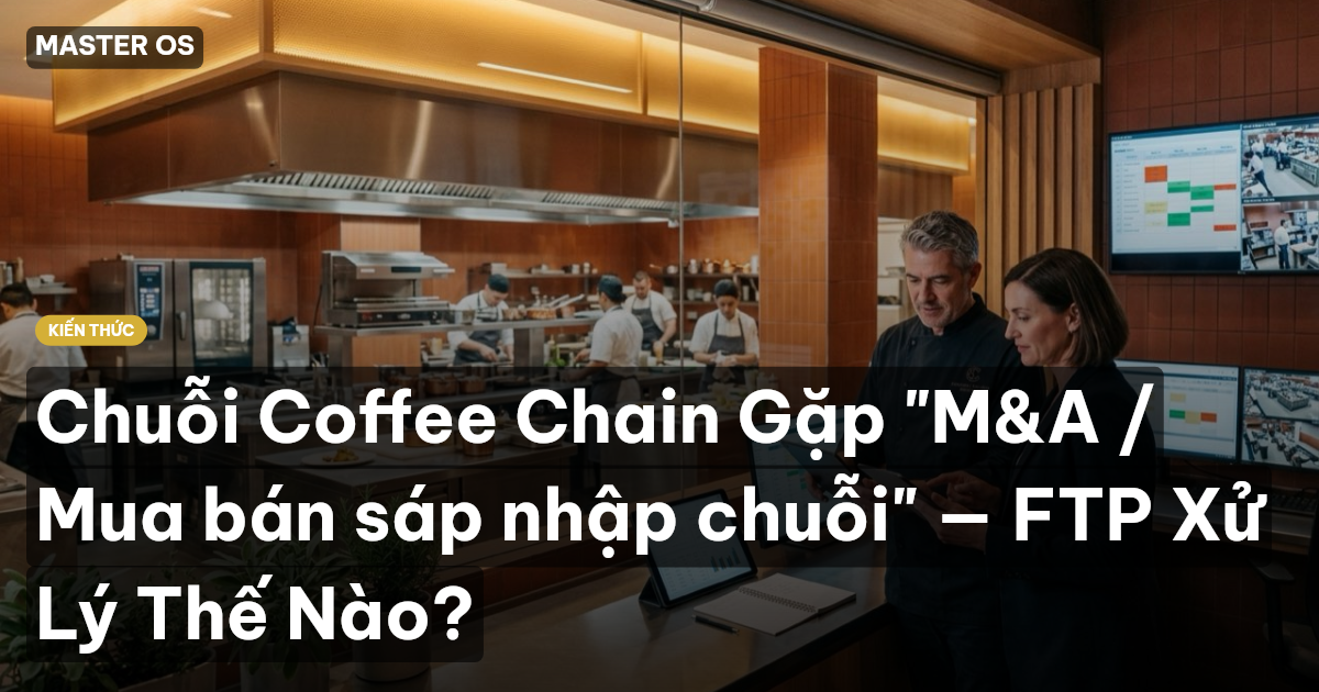 Chuỗi Coffee Chain Gặp "M&A / Mua bán sáp nhập chuỗi" — FTP Xử Lý Thế Nào?