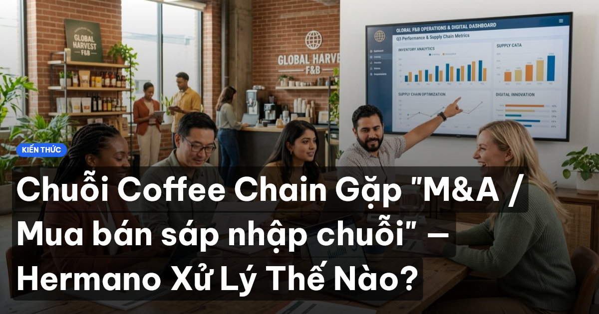 Chuỗi Coffee Chain Gặp "M&A / Mua bán sáp nhập chuỗi" — Hermano Xử Lý Thế Nào?