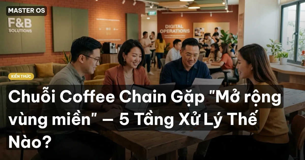 Chuỗi Coffee Chain Gặp "Mở rộng vùng miền" — 5 Tầng Xử Lý Thế Nào?