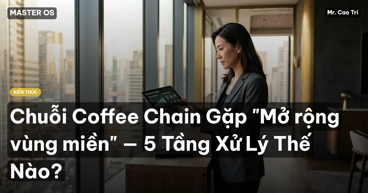 Chuỗi Coffee Chain Gặp "Mở rộng vùng miền" — 5 Tầng Xử Lý Thế Nào?