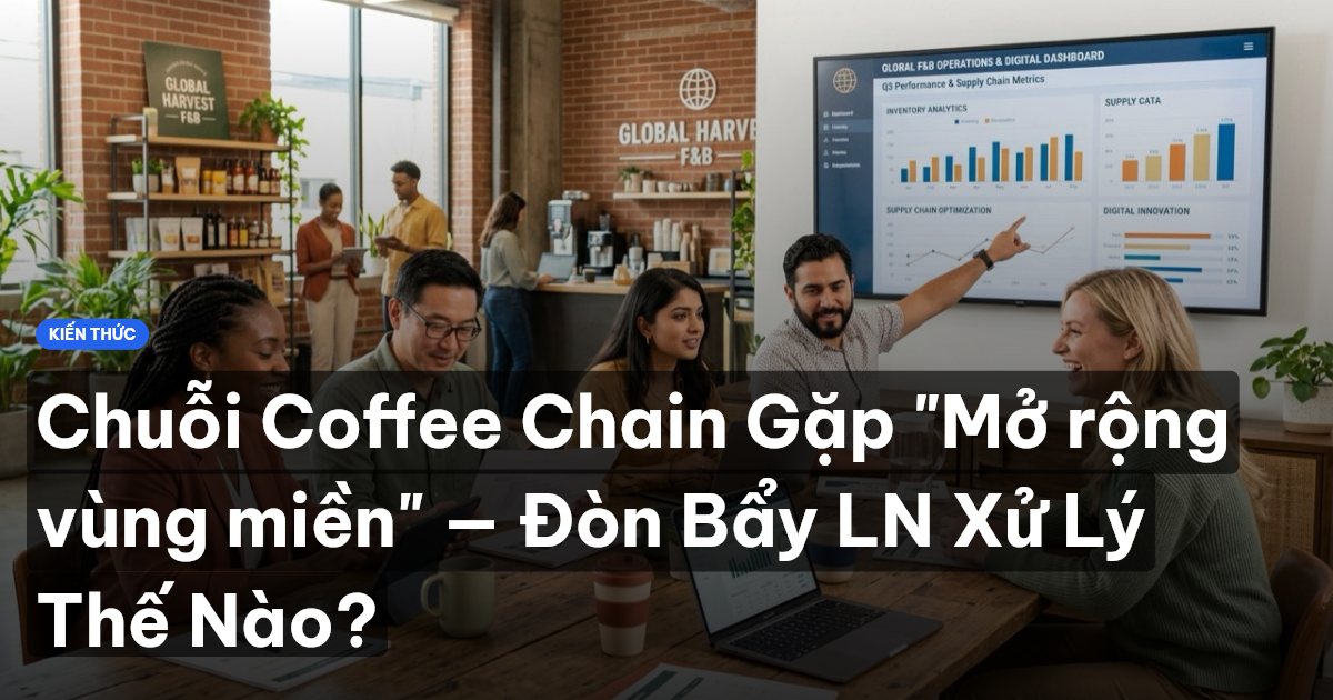 Chuỗi Coffee Chain Gặp "Mở rộng vùng miền" — Đòn Bẩy LN Xử Lý Thế Nào?
