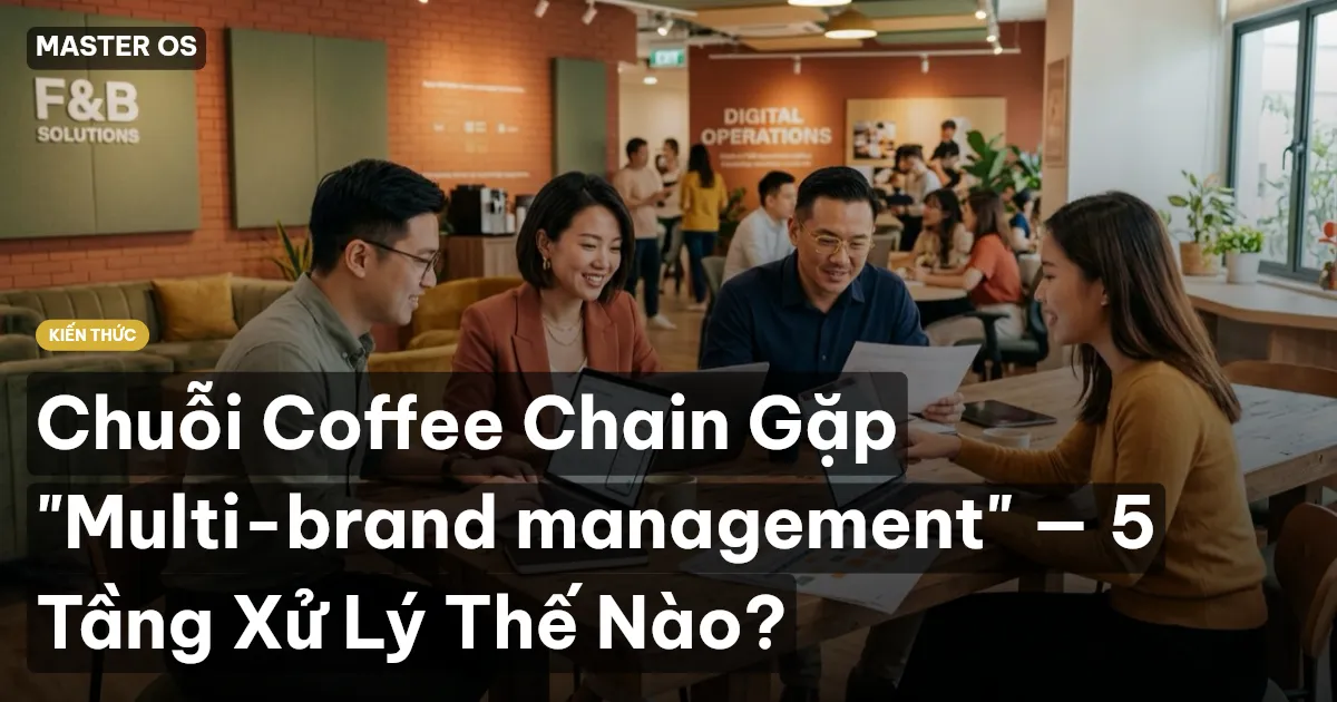 Chuỗi Coffee Chain Gặp "Multi-brand management" — 5 Tầng Xử Lý Thế Nào?