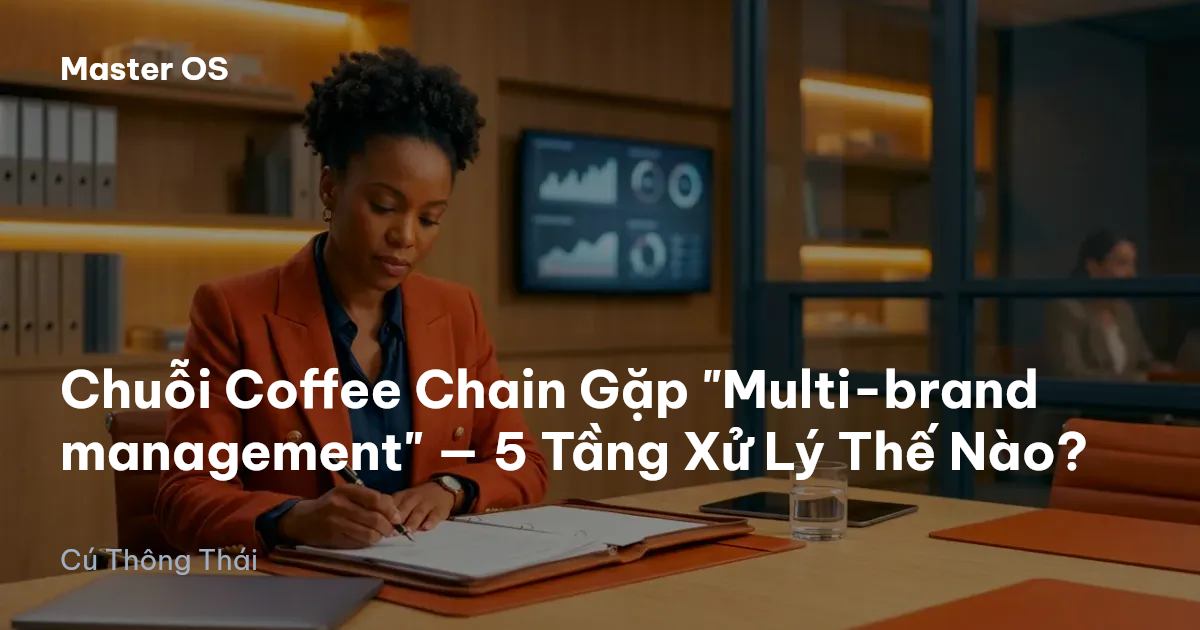 Chuỗi Coffee Chain Gặp "Multi-brand management" — 5 Tầng Xử Lý Thế Nào?