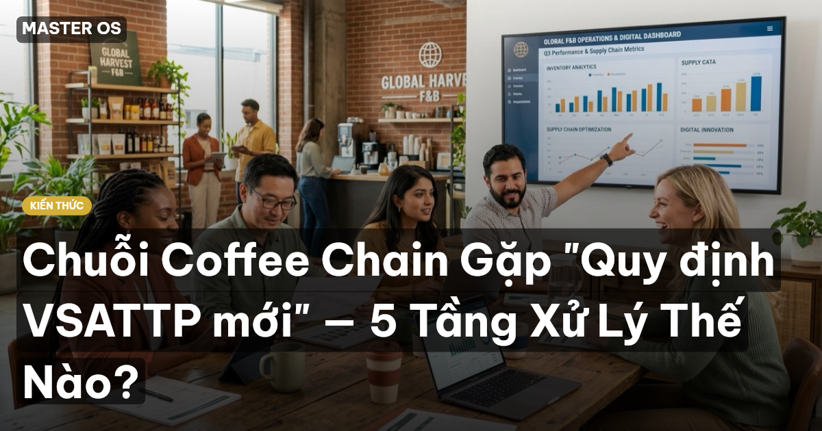Chuỗi Coffee Chain Gặp "Quy định VSATTP mới" — 5 Tầng Xử Lý Thế Nào?