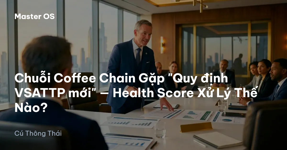 Chuỗi Coffee Chain Gặp "Quy định VSATTP mới" — Health Score Xử Lý Thế Nào?