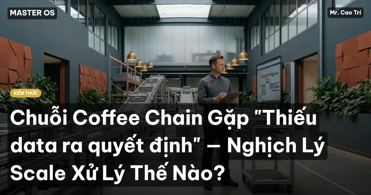 Chuỗi Coffee Chain Gặp "Thiếu data ra quyết định" — Nghịch Lý Scale Xử Lý Thế Nào?