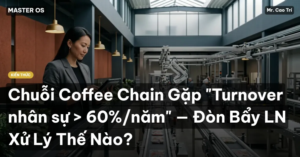 Chuỗi Coffee Chain Gặp "Turnover nhân sự > 60%/năm" — Đòn Bẩy LN Xử Lý Thế Nào?