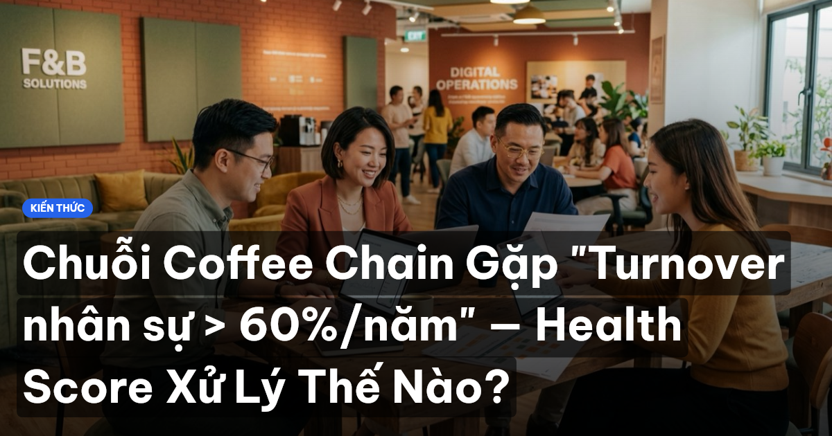 Chuỗi Coffee Chain Gặp "Turnover nhân sự > 60%/năm" — Health Score Xử Lý Thế Nào?