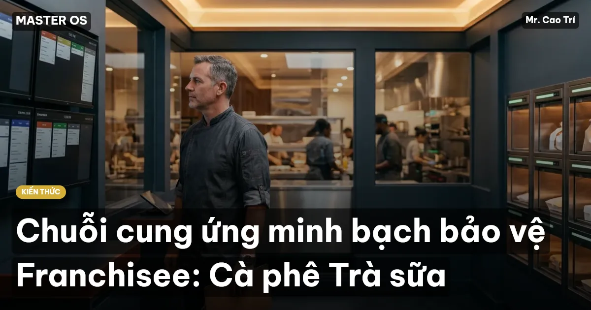 Chuỗi cung ứng minh bạch bảo vệ Franchisee: Cà phê Trà sữa