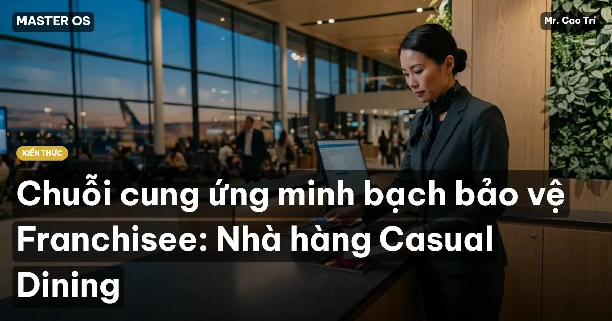 Chuỗi cung ứng minh bạch bảo vệ Franchisee: Nhà hàng Casual Dining