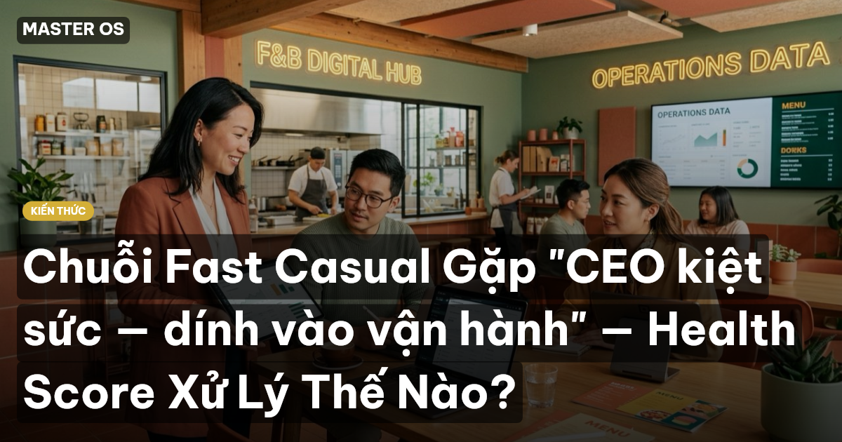 Chuỗi Fast Casual Gặp "CEO kiệt sức — dính vào vận hành" — Health Score Xử Lý Thế Nào?
