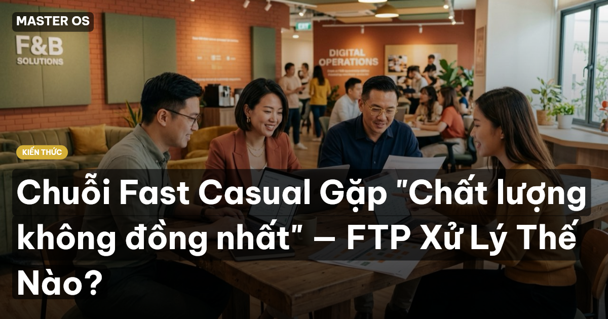 Chuỗi Fast Casual Gặp "Chất lượng không đồng nhất" — FTP Xử Lý Thế Nào?