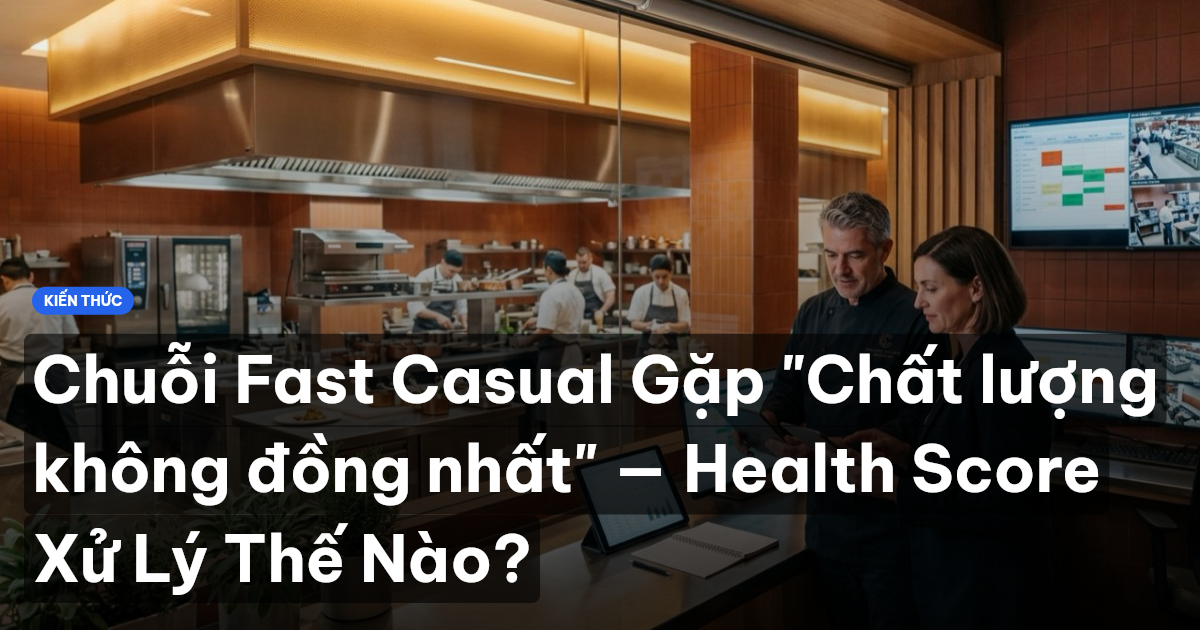 Chuỗi Fast Casual Gặp "Chất lượng không đồng nhất" — Health Score Xử Lý Thế Nào?