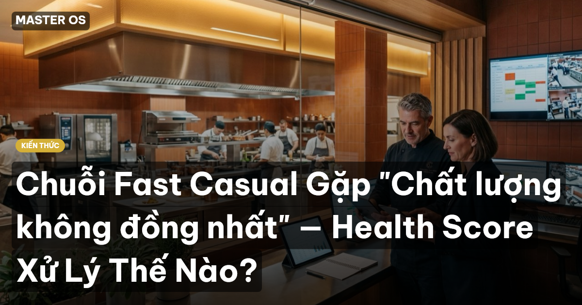 Chuỗi Fast Casual Gặp "Chất lượng không đồng nhất" — Health Score Xử Lý Thế Nào?