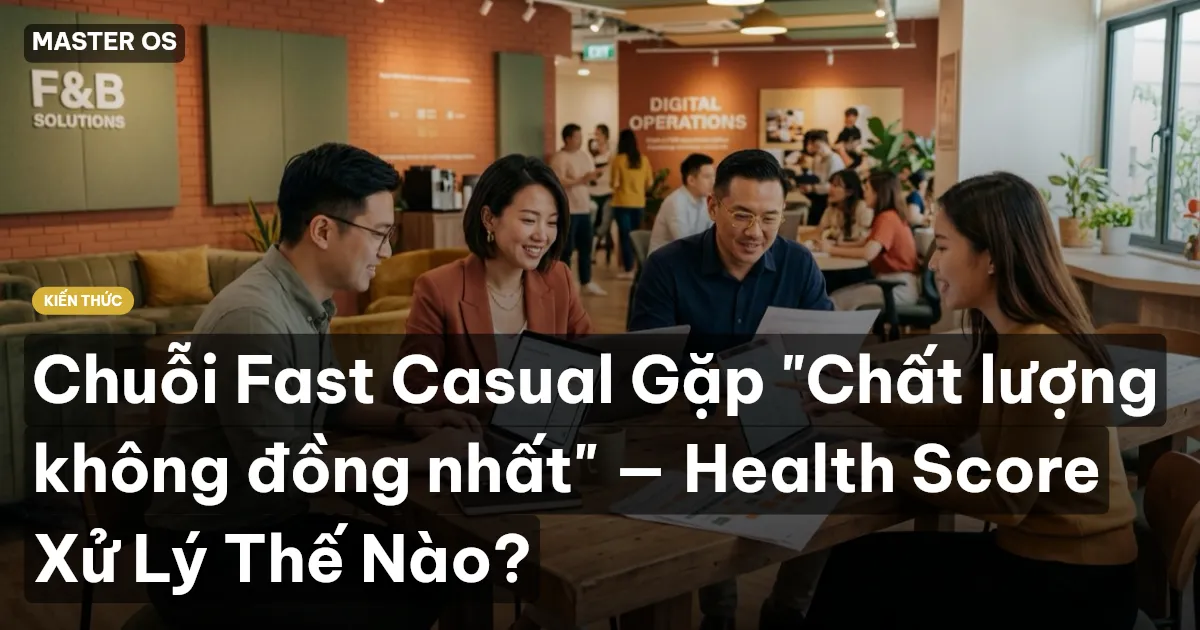 Chuỗi Fast Casual Gặp "Chất lượng không đồng nhất" — Health Score Xử Lý Thế Nào?