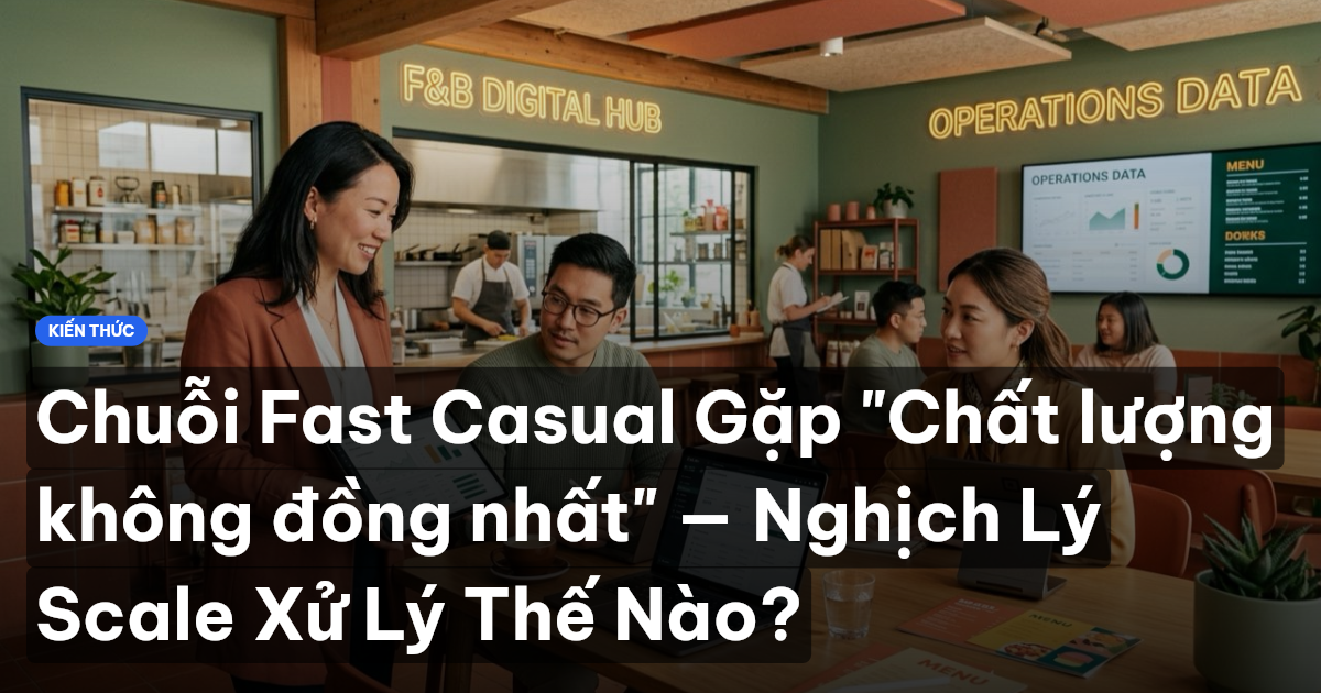 Chuỗi Fast Casual Gặp "Chất lượng không đồng nhất" — Nghịch Lý Scale Xử Lý Thế Nào?