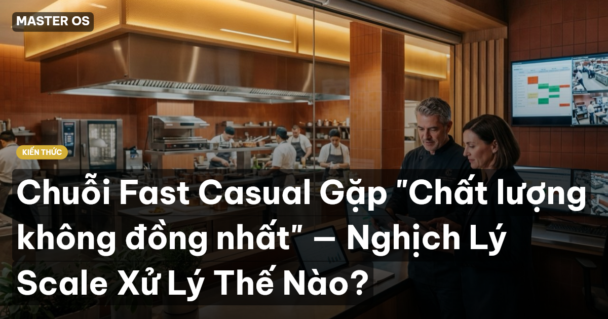 Chuỗi Fast Casual Gặp "Chất lượng không đồng nhất" — Nghịch Lý Scale Xử Lý Thế Nào?