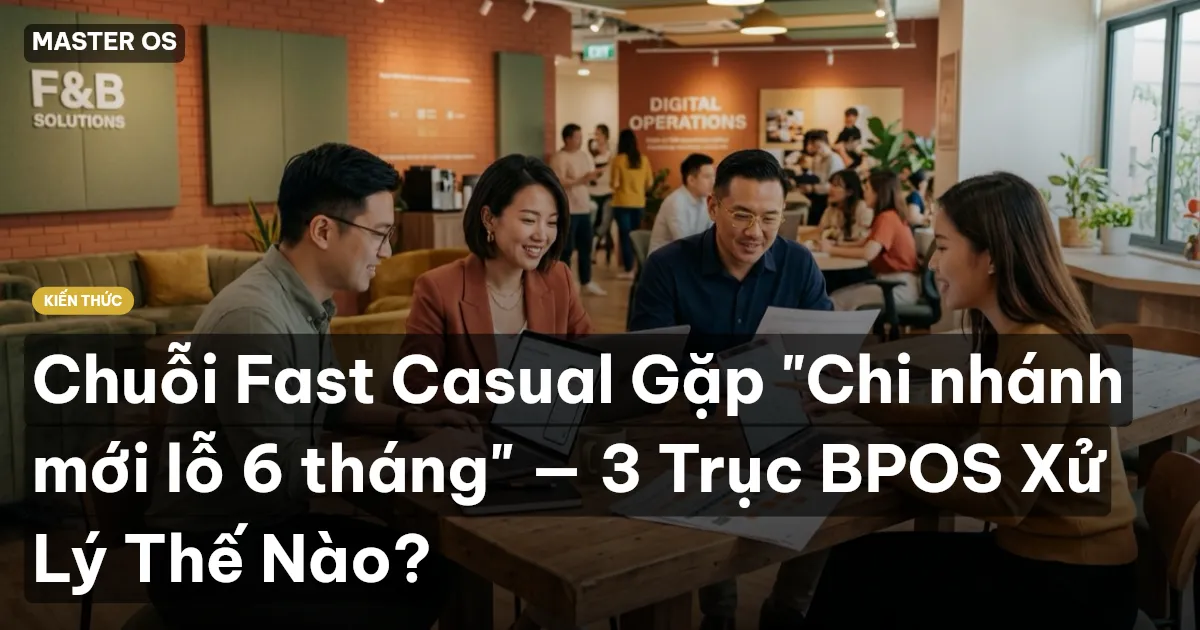 Chuỗi Fast Casual Gặp "Chi nhánh mới lỗ 6 tháng" — 3 Trục BPOS Xử Lý Thế Nào?
