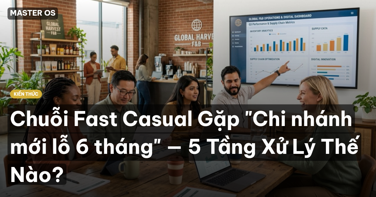 Chuỗi Fast Casual Gặp "Chi nhánh mới lỗ 6 tháng" — 5 Tầng Xử Lý Thế Nào?