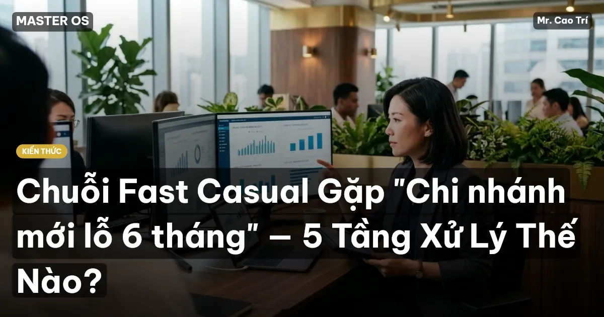 Chuỗi Fast Casual Gặp "Chi nhánh mới lỗ 6 tháng" — 5 Tầng Xử Lý Thế Nào?