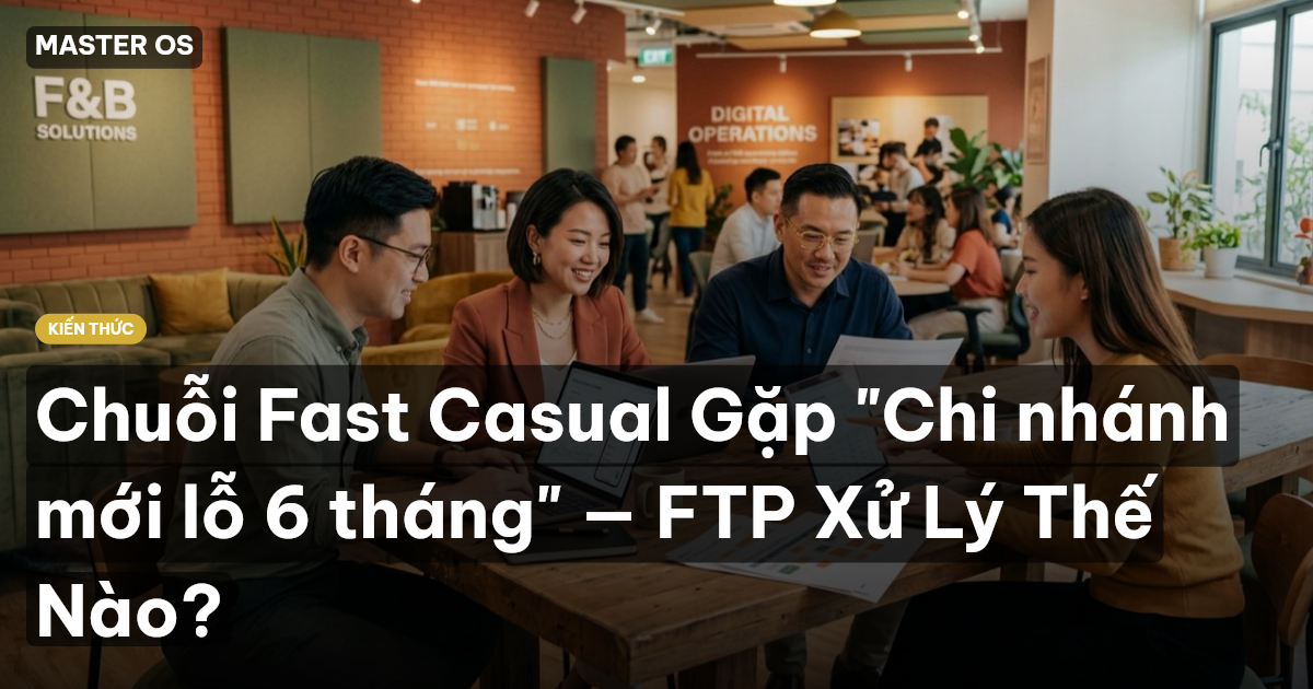 Chuỗi Fast Casual Gặp "Chi nhánh mới lỗ 6 tháng" — FTP Xử Lý Thế Nào?