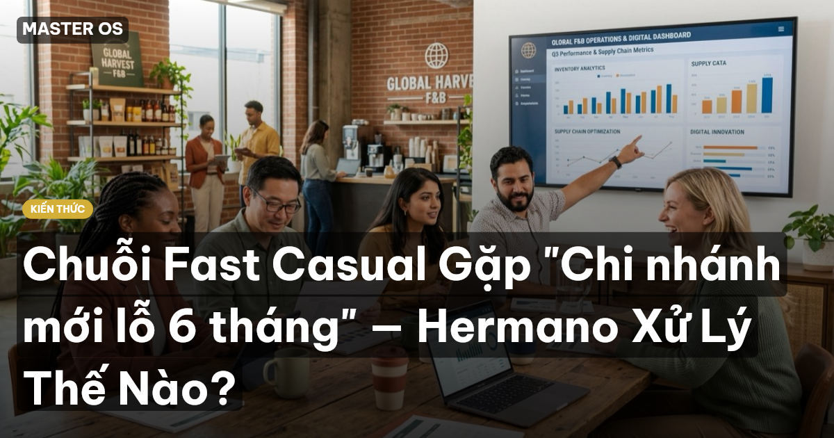 Chuỗi Fast Casual Gặp "Chi nhánh mới lỗ 6 tháng" — Hermano Xử Lý Thế Nào?