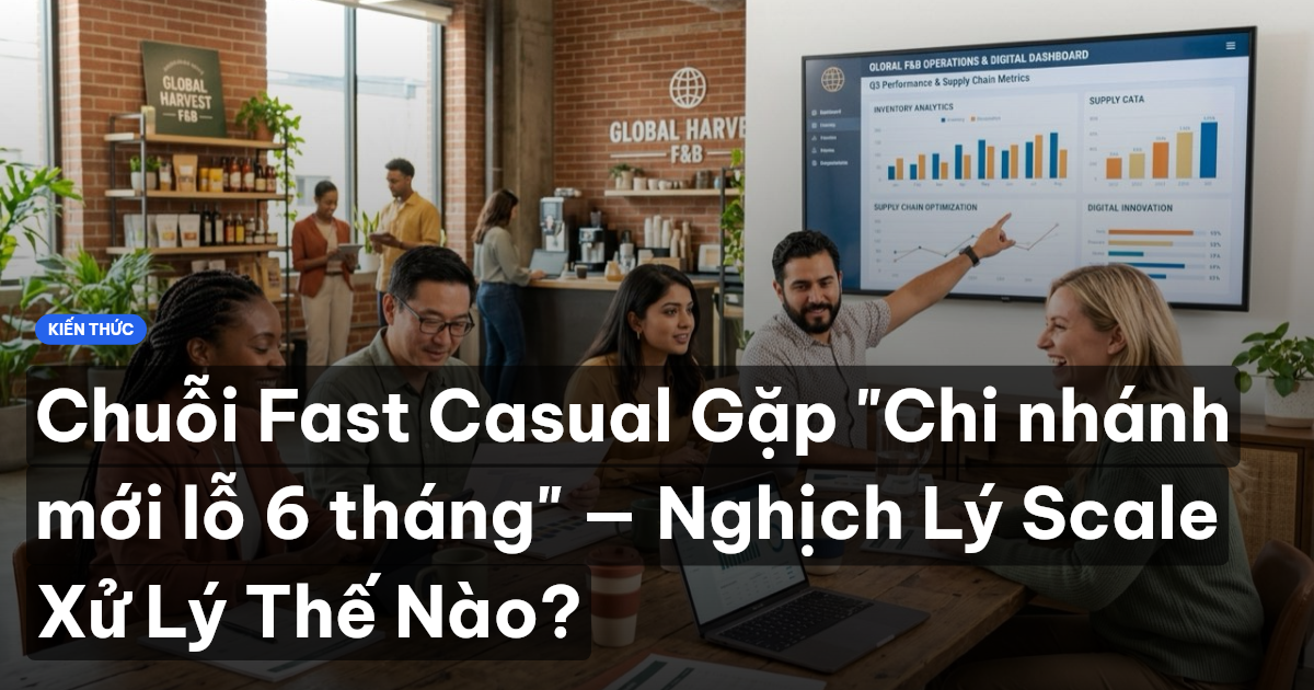 Chuỗi Fast Casual Gặp "Chi nhánh mới lỗ 6 tháng" — Nghịch Lý Scale Xử Lý Thế Nào?