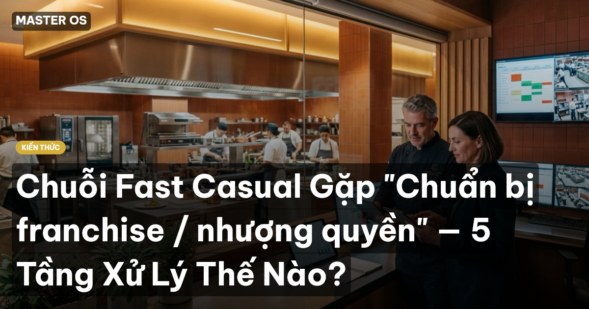 Chuỗi Fast Casual Gặp "Chuẩn bị franchise / nhượng quyền" — 5 Tầng Xử Lý Thế Nào?