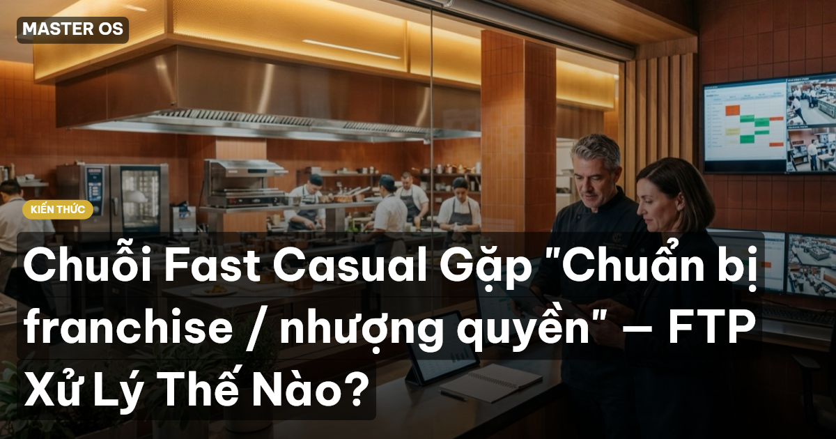 Chuỗi Fast Casual Gặp "Chuẩn bị franchise / nhượng quyền" — FTP Xử Lý Thế Nào?