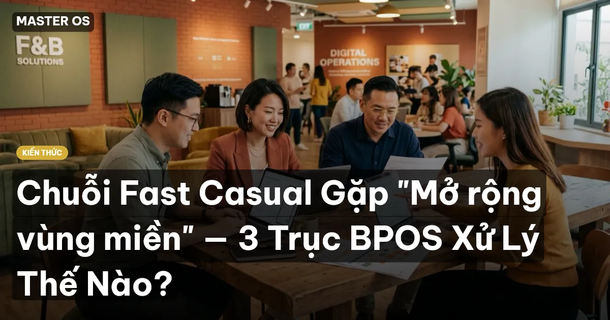 Chuỗi Fast Casual Gặp "Mở rộng vùng miền" — 3 Trục BPOS Xử Lý Thế Nào?
