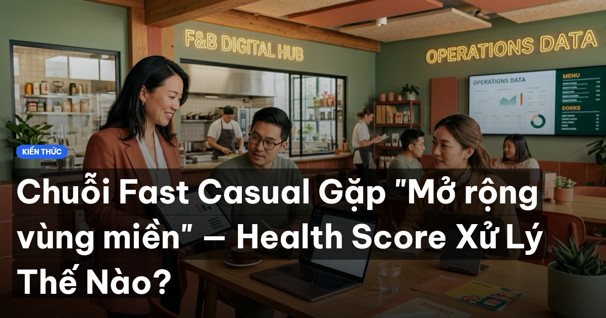 Chuỗi Fast Casual Gặp "Mở rộng vùng miền" — Health Score Xử Lý Thế Nào?