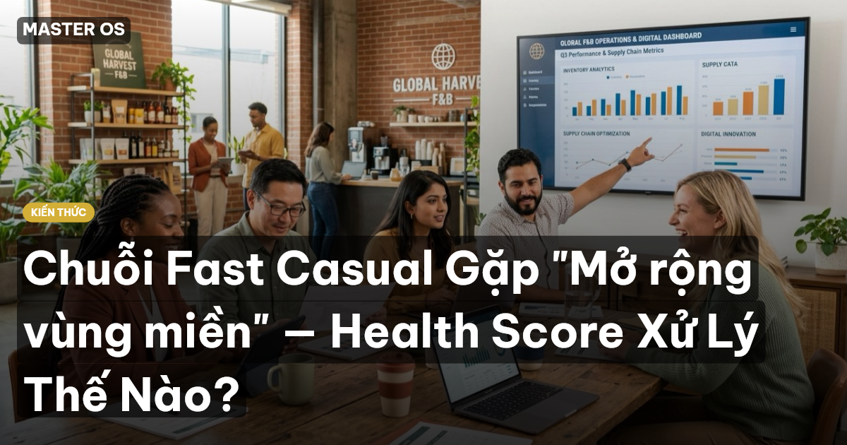 Chuỗi Fast Casual Gặp "Mở rộng vùng miền" — Health Score Xử Lý Thế Nào?