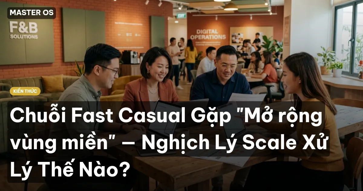 Chuỗi Fast Casual Gặp "Mở rộng vùng miền" — Nghịch Lý Scale Xử Lý Thế Nào?