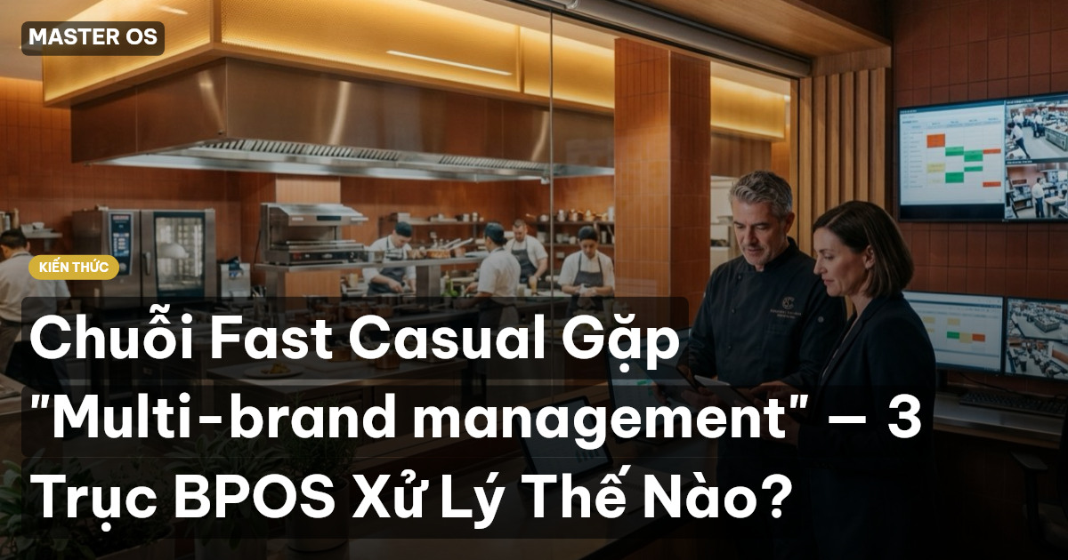 Chuỗi Fast Casual Gặp "Multi-brand management" — 3 Trục BPOS Xử Lý Thế Nào?