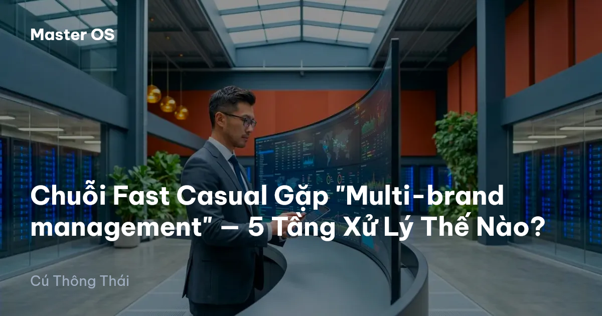Chuỗi Fast Casual Gặp "Multi-brand management" — 5 Tầng Xử Lý Thế Nào?
