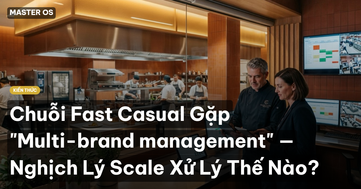 Chuỗi Fast Casual Gặp "Multi-brand management" — Nghịch Lý Scale Xử Lý Thế Nào?