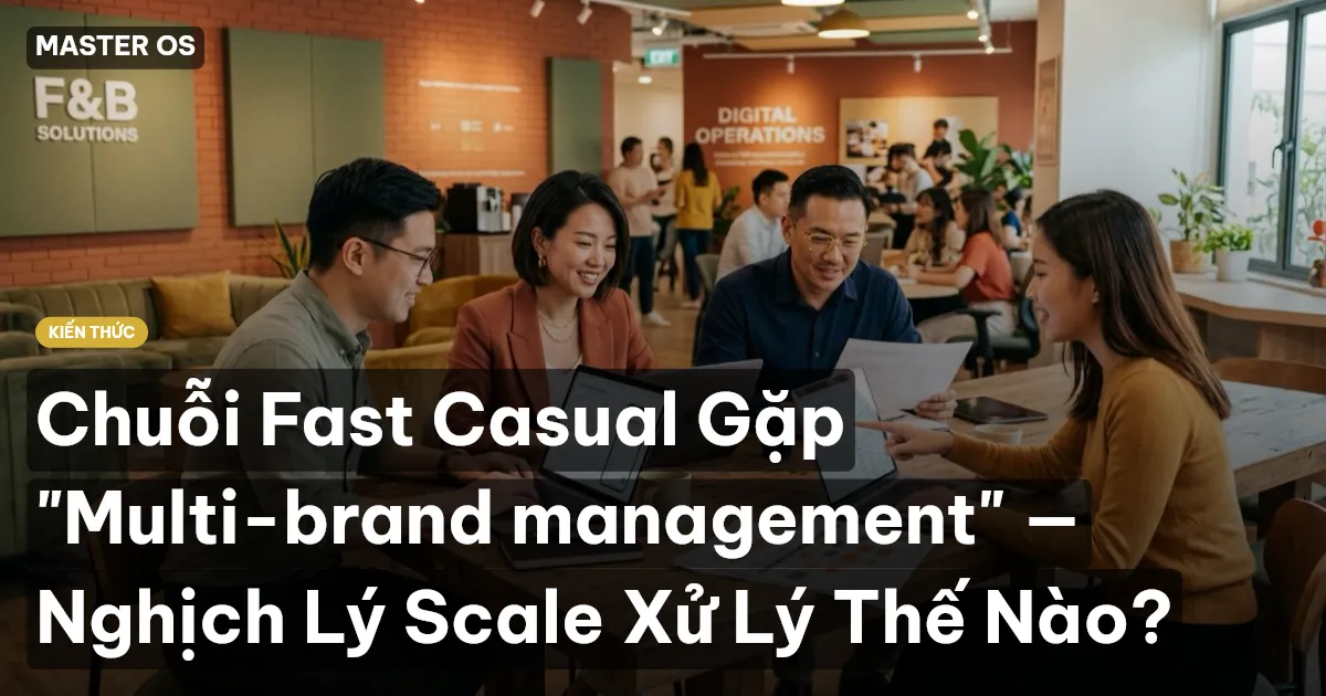 Chuỗi Fast Casual Gặp "Multi-brand management" — Nghịch Lý Scale Xử Lý Thế Nào?