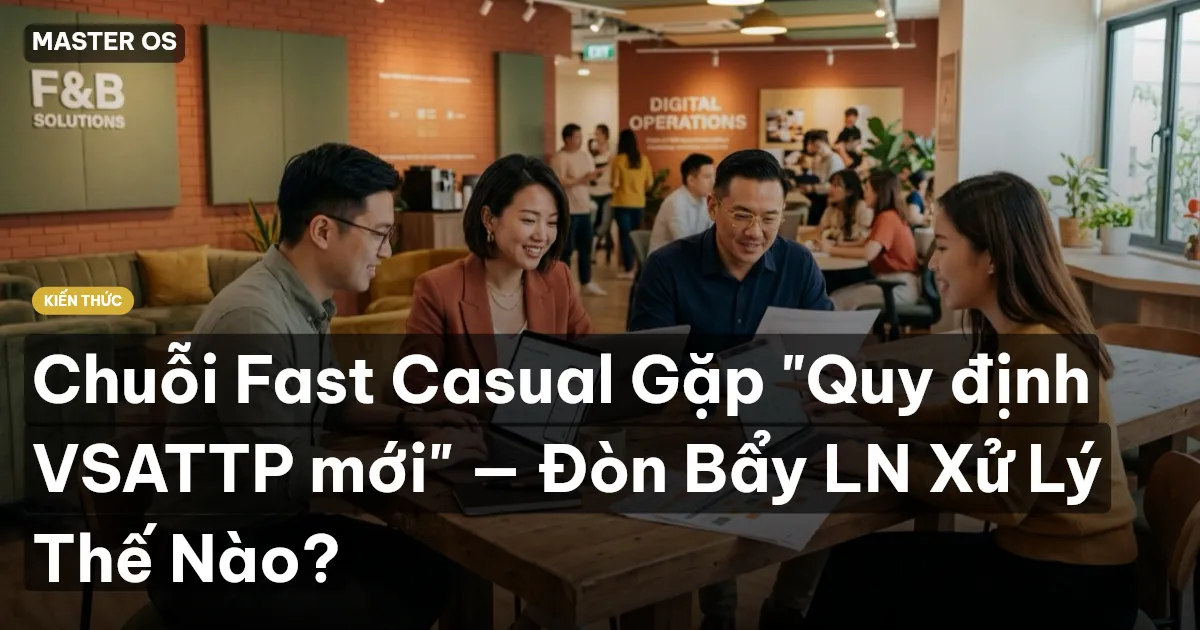 Chuỗi Fast Casual Gặp "Quy định VSATTP mới" — Đòn Bẩy LN Xử Lý Thế Nào?